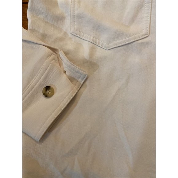 Aritzia Wilfred Women Ivory The Ganna Shirt Jacket - Size 2XS Button down - Picture 3 of 7